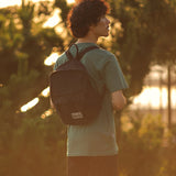 環境負荷低減生産 オーガニックコットン100% ハンドメイド バックパックミニ