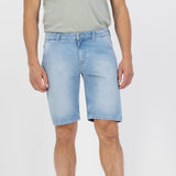 'Carlo' オーガニック,リサイクルコットン使用 ノンストレッチデニム ショートパンツ(Sun Stone)