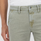 'Luca' オーガニックリサイクルコットン使用 ノンストレッチデニム ショートパンツ(緑)