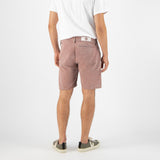 'Luca' オーガニック,リサイクルコットン使用 ノンストレッチデニム ショートパンツ(赤茶)