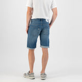 'Carlo' オーガニック,リサイクルコットン使用 ノンストレッチデニム ショートパンツ(Medium Worn)