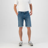 'Carlo' オーガニック,リサイクルコットン使用 ノンストレッチデニム ショートパンツ(Medium Worn)