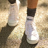 フェアトレード ユニセックス ハイカットスニーカー (白)