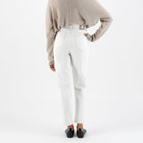 'Mams' オーガニックコットン使用 ストレッチテーパード Off White デニム