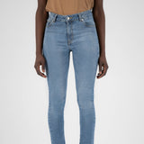 'Skinny Hazen' サスティナブル素材使用 ハイウェスト ストレッチFan Stoneデニム