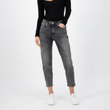 'Mams' オーガニックコットン使用 ストレッチテーパード Heavy Black Stone デニム