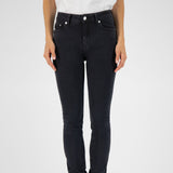 'Skinny Hazen' サスティナブル素材使用 ハイウェスト ストレッチ Stone Blackデニム