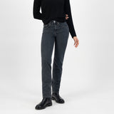 'Easy Go' オーガニックコットン使用 ノンストレッチ Used Blackデニム