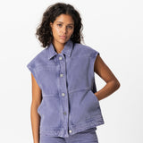 'Van Vest' ゴッホ美術館限定版 オーバーサイズ ミスティーバイオレット ベスト