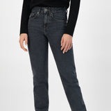 'Easy Go' オーガニックコットン使用 ノンストレッチ Used Blackデニム