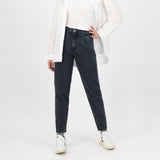 'Loose Bailey' オーガニックコットン使用 ノンストレッチ Used Blackデニム