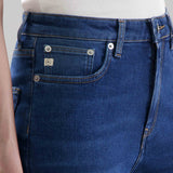 'Mams' オーガニックコットン使用ストレッチテーパード stone indigo デニム