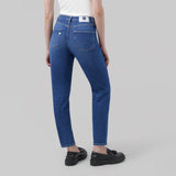 'Mams' オーガニックコットン使用ストレッチテーパード stone indigo デニム