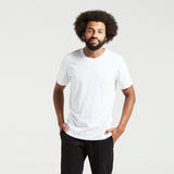 フェアトレード 余剰コットン生地使用 クルーTシャツ (白)