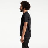 フェアトレード 余剰生地使用 クルーTシャツ (黒)