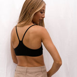 'Franca' フェアトレード オーガニックコットンノンワイヤーブラ (黒)