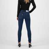 'Skinny Hazen' サスティナブル素材使用 ハイウェスト ストレッチStrong Blueデニム