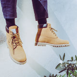 メンズ 'Etna' ヴィーガンブーツ (茶) - ポルトガル産