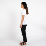 フェアトレード 余剰生地使用 レギュラーフィット Tシャツ (白)