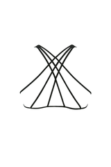 'Apollo' フェアトレード ノンワイヤーブラ (黒)