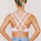 'Dion' フェアトレード オーガニックコットン使用 ノンワイヤーブラ (白)