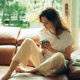 フェアトレード 余剰生地使用 ロールスリーブTシャツ (白)