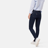 'Skinny Hazen' サスティナブル素材使用 ハイウェスト ストレッチStrong Blueデニム