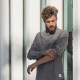 フェアトレード オールシーズン オックスフォードシャツ (グレー)