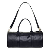 'Crosson' ハンドメイド フルグレインレザー ストラップ調整可 ダッフルバッグ