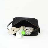 GOTSオーガニックコットン ハンドメイド YKK製ジッパー付き トイレタリーバッグ