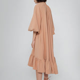 オーバーサイズ パフスリーブドレス - ギリシャ産