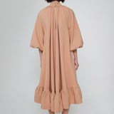 オーバーサイズ パフスリーブドレス - ギリシャ産