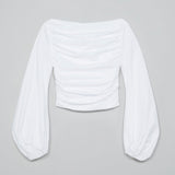 'Poplin Straight Neck' コットンブラウス - ギリシャ産