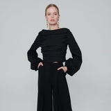 'Poplin Straight Neck' コットンブラウス - ギリシャ産