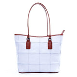 リサイクル素材 ハンドメイド ノートパソコンサイズ スモールトートバッグ - イギリス産