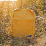 オーガニックコットン100% 環境負荷低減生産 ハンドメイド バックパック (マスタード)