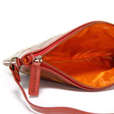 リサイクル素材使用 ハンドメイド 取り外し可能ストラップ クラッチバッグ - イギリス産