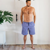 オーガニックコットンルームパンツ ショート (パープル)