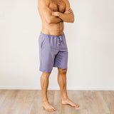 オーガニックコットンルームパンツ ショート (パープル)
