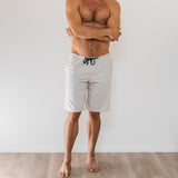 オーガニックコットン ルームパンツ ショート (フェザーグレー)