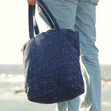 'Van Backpack' ゴッホ美術館限定版 ノンストレッチデニム スターリーブルー