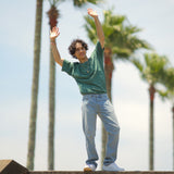 オーガニックコットン100%(GOTS認証) ミッドウェイト生地 Tシャツ(緑)