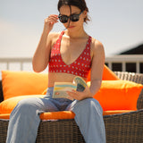 'Wyde Sara Works' コットン100% ハイウェスト ワイドレッグ デニム