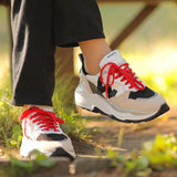 レディース 'Futura Sand Flame' リサイクル素材使用 最高級フィット感 スニーカー - イタリア産