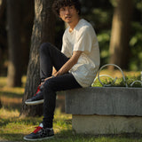 'Alpine' フェアトレード ヘンプ,オーガニックコットン混合素材使用 Tシャツ