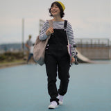 'Jenn' リサイクル,オーガニックコットン使用 オーバーオール (黒)