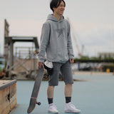 'Simon' オーガニック,リサイクルコットン使用ノンストレッチデニムショートパンツ