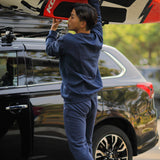 'Arugam' ヘビーウェイト(340gsm) オーガニックコットン100% スウェットシャツ(青)