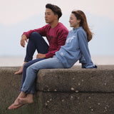 'Arugam' ヘビーウェイト(340gsm) オーガニックコットン100% スウェットシャツ (赤)