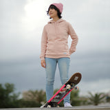 'Moffat' 英国製メリノウール100% タイトリブニット ビーニー (ピンク)